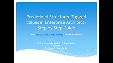 Enterprise Architect : Tagged Value Tutorial