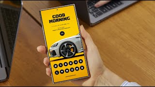 How to Create a Bold Yellow Audi Nova Launcher Setup ⚡ | Minimal Black & Yellow Android Homescreen screenshot 4