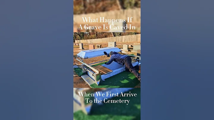 Setting Over A Cave In #funeral #burialvault #gravesite #concrete #cemetery #grave #burial #cavein
