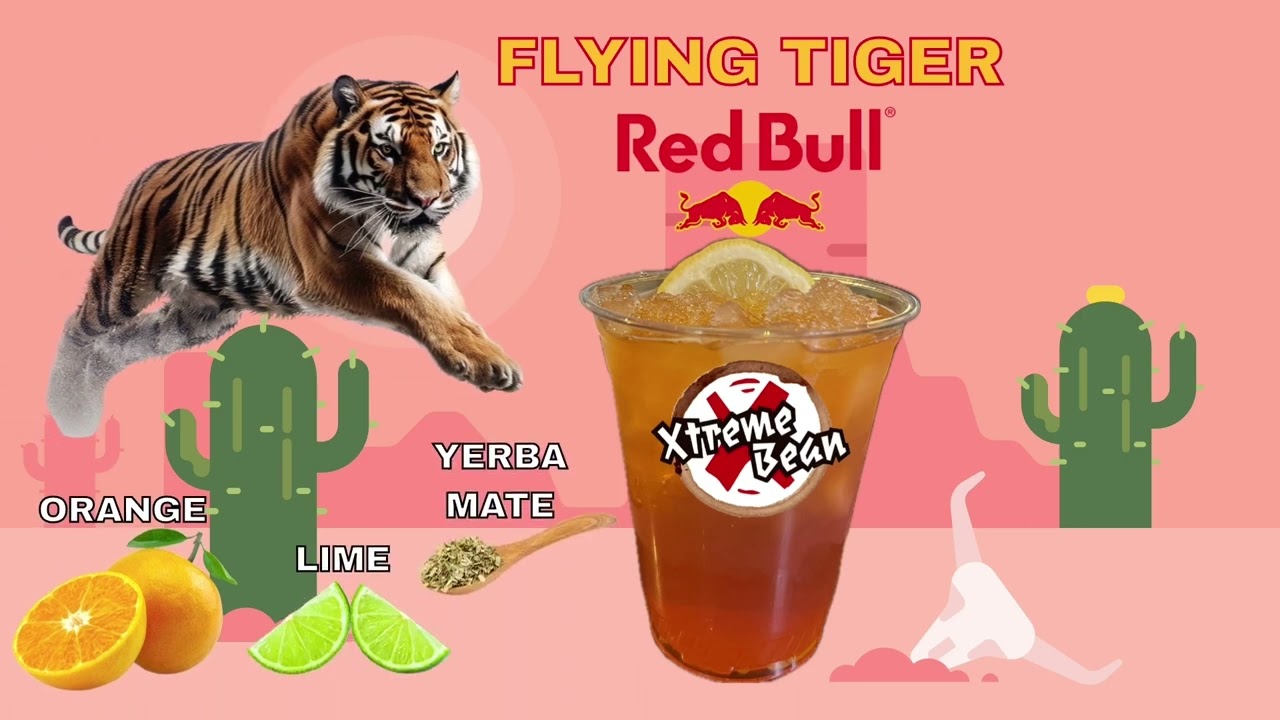 🐅🚀 Flying Tiger: Energize Your Summer at Xtreme Bean Tempe, AZ! - 2024 Seasonal Summer Drink