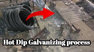 Hot dip galvanizing process | Zinc coating on iron wire