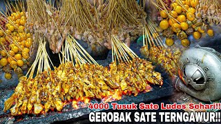 Download Lagu GEROBAK TERNGAWUR!! SATE AYAM TELUR MUDA TERLARIS SEKALI BAWA 4000 TUSUK!! Bumbu kacangnya juara  MP3