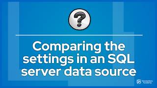 Comparing the settings in an SQL Server workspace