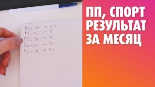 Правильное питание. Результаты спустя месяц. Вес и замеры до и после.