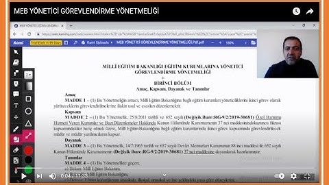 MEB YÖNETİCİ GÖREVLENDİRME YÖNETMELİĞİ2