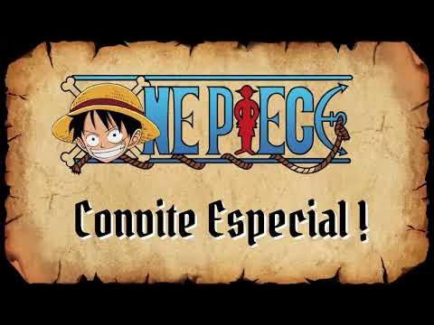 Convite Animado Aniversário Zoro One Piece