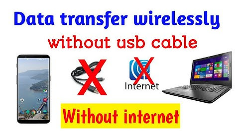How To Transfer Files Mobile To Computer Without USB Cable...High Speed..