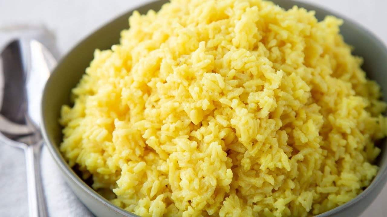 Barely 5Ingredient Yellow Rice Recipe YouTube