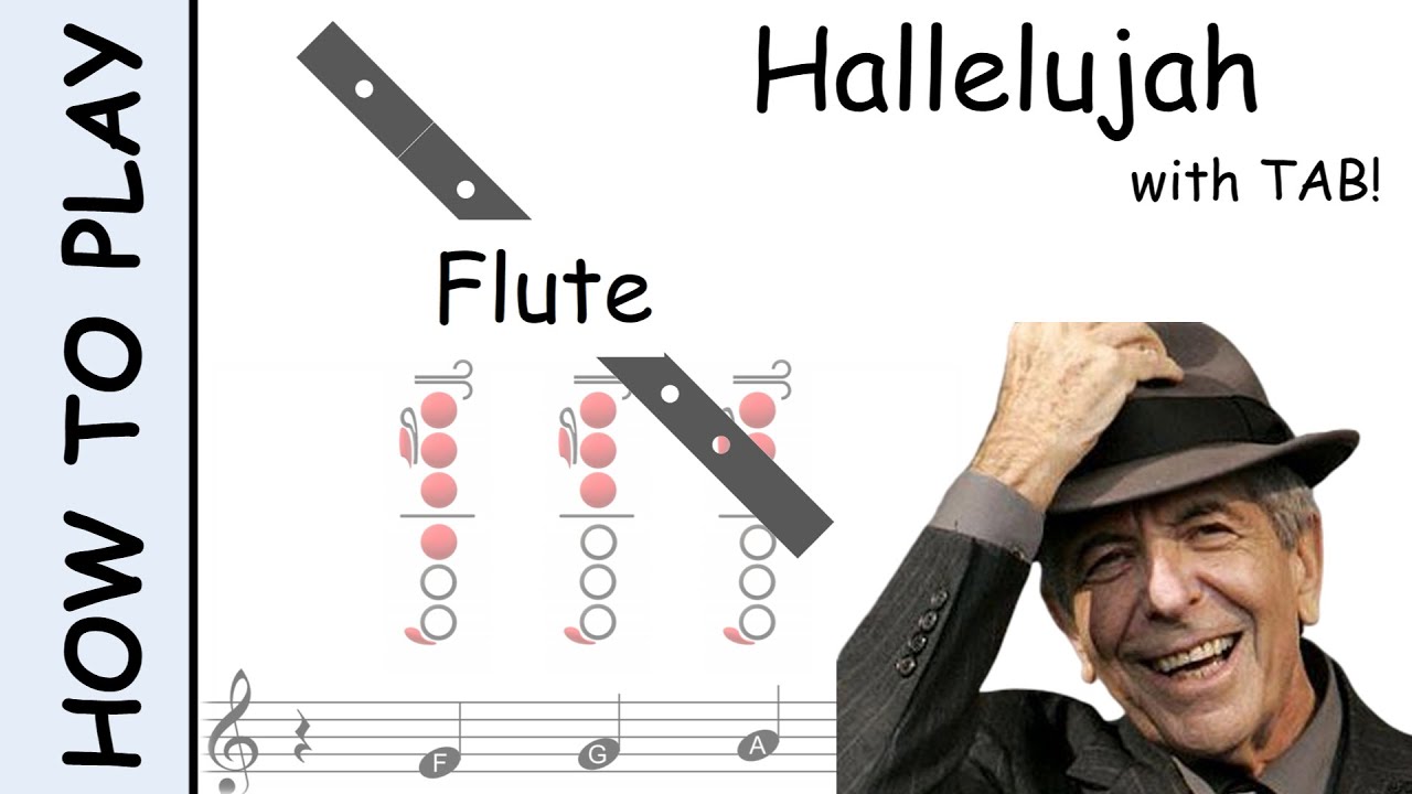 How to play Hallelujah on Flute | Sheet Music with Tab - YouTube