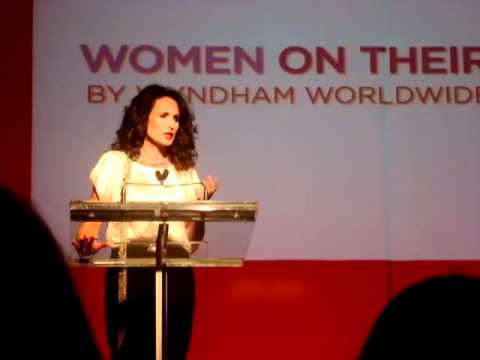 We Do Good Awards, Andie MacDowell Presenting to Theresa Lucas