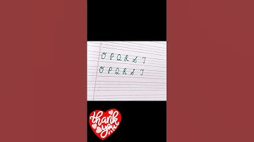 How To Write English Capital Cursive Letters O - T ✍️ 😎 # trending yt #practicehandwriting #short