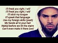 To My Bed - Chris Brown (Lyrics)