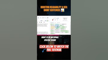 📊 Boosting Readability & SEO: Short Sentences #neuronwriter