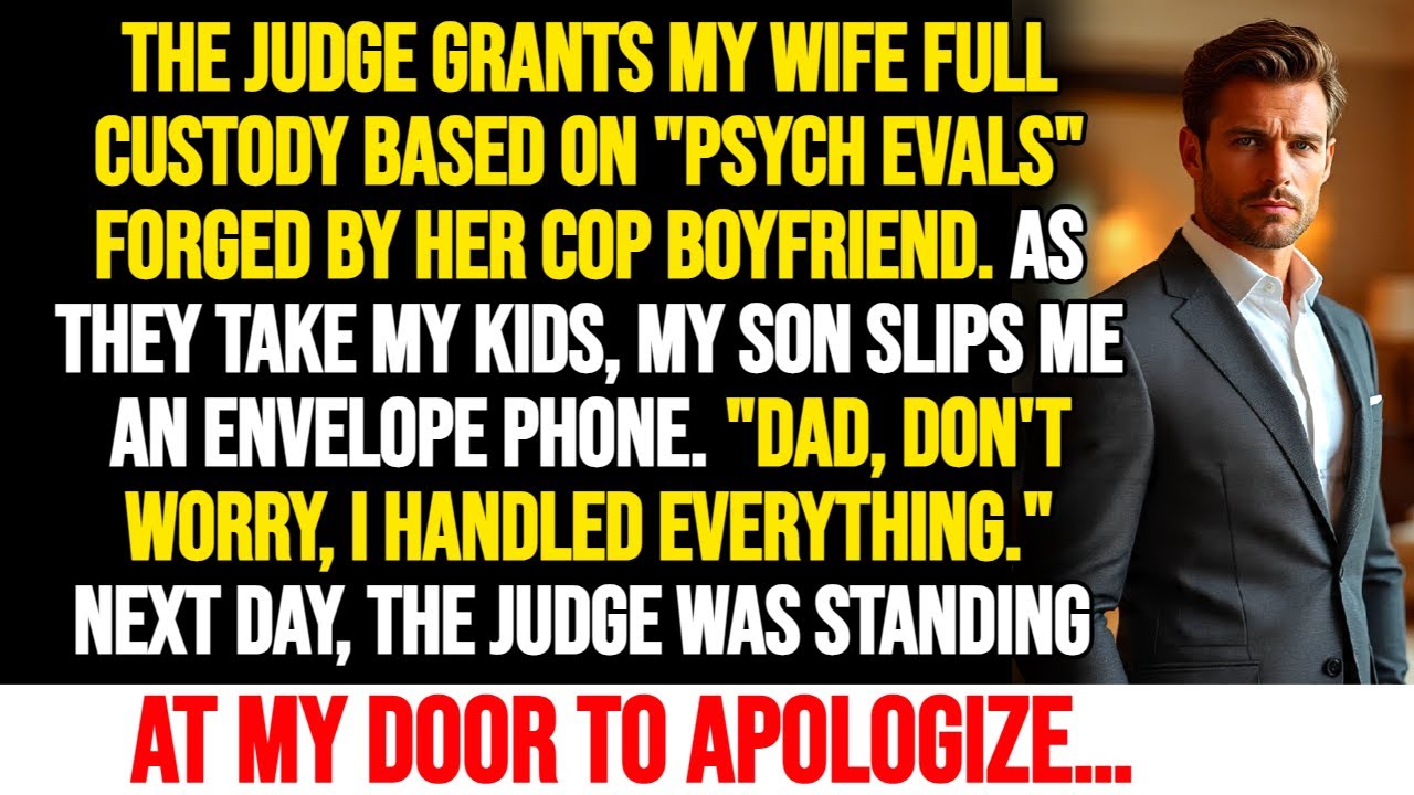 Judge Gave My Kids To My Wife's Cop BF – Then He Showed At My Door To Apologize