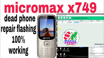 Micromax x749 dead phone repair flashing full working phone on 100% #Shmobilerepair