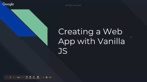 Building web apps with web components