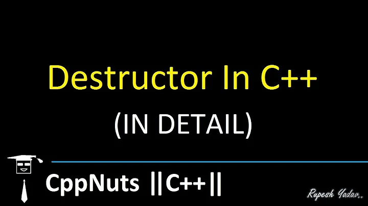 Destructor In C++