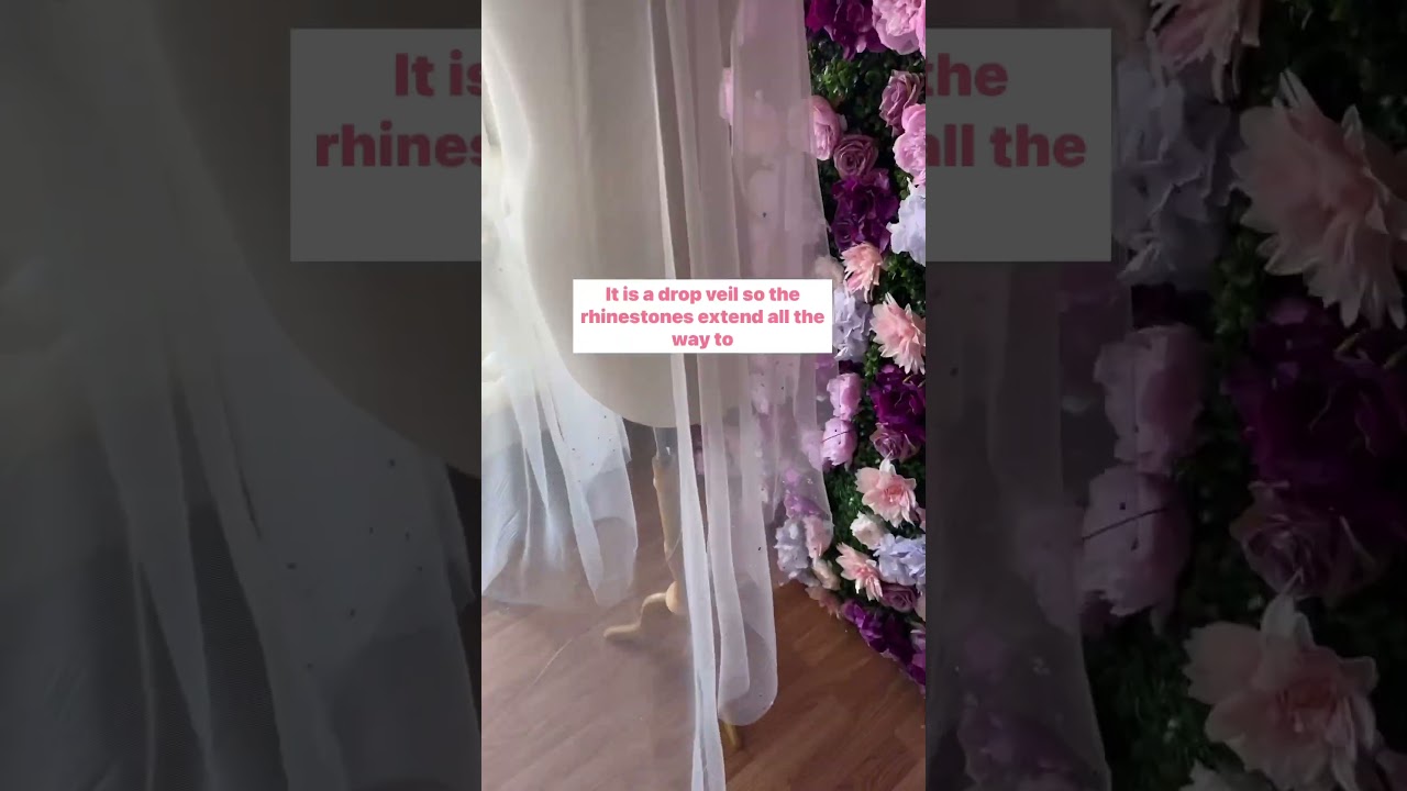 Custom wedding veils for the everyday bride! Love when my bride chooses to add lots of rhinestones!