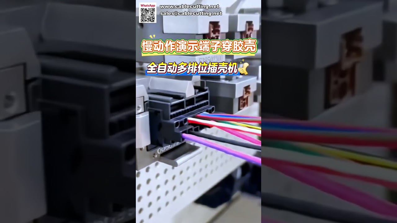 Fully Automatic Housing Insertion Machine Automotive Wire Harness Connector Loading System