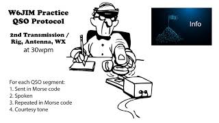 Practice QSO - Exchange 2- Info - 30wpm