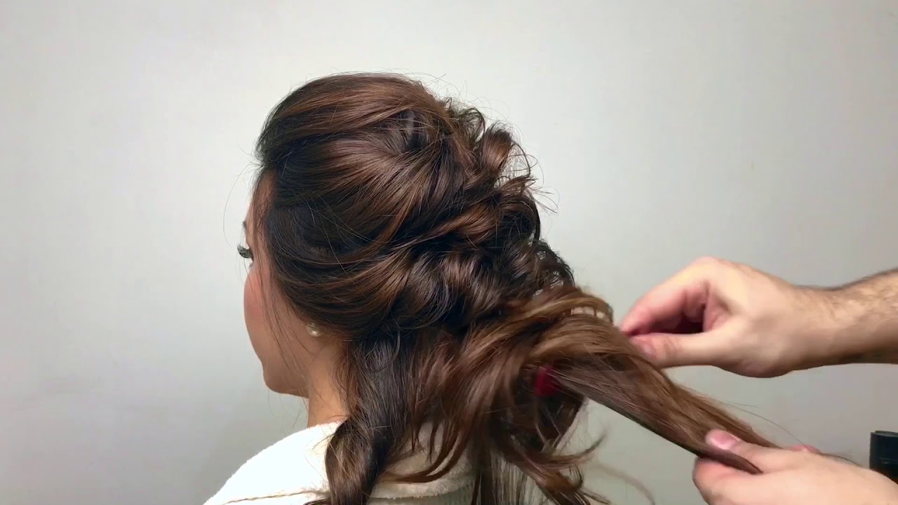 Tutorial de penteado para noivas, madrinhas e debutante - semi preso Trançado de Mechas