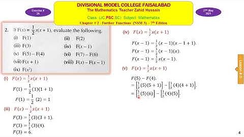 Lesson # 9 Functions by Zahid Hussain