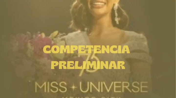 Competencia PRELIMINAR en directo @OfficialMissUniverse@MissoLatino #universe #missuniverse