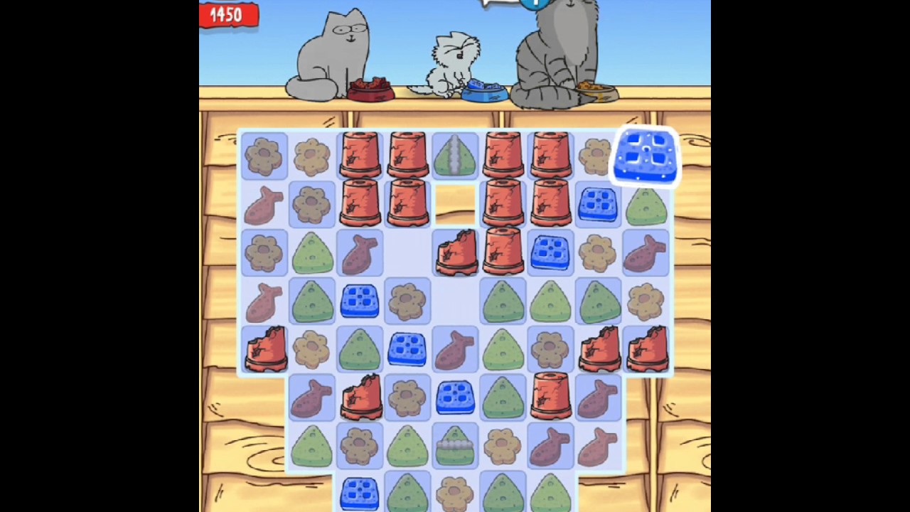 Simons Cat - Crunch Time - Level 48 - No Boosters (by match3news.com)