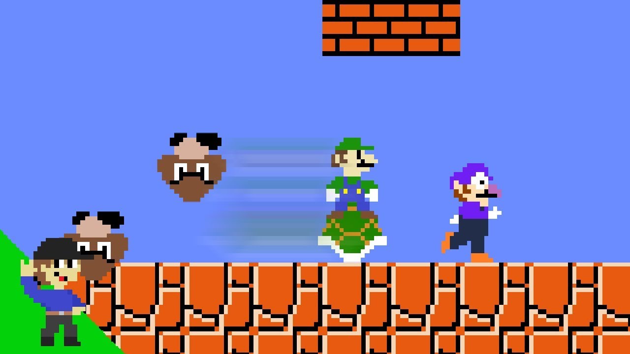 animations in google slides Luigi wins by doing absolutely nothing in Super Mario Bros.