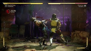 Mortal Kombat 11 Scorpion Sin Blade combo #2