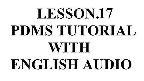 PDMS BEGINNER LESSON 17. HOW TO MOVE ANY OBJECT BY RELATIVE BY METHOD