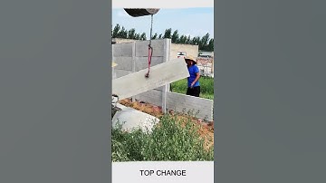 Precast fence installation process #smartwork #tools #technology #machinery #viral #short