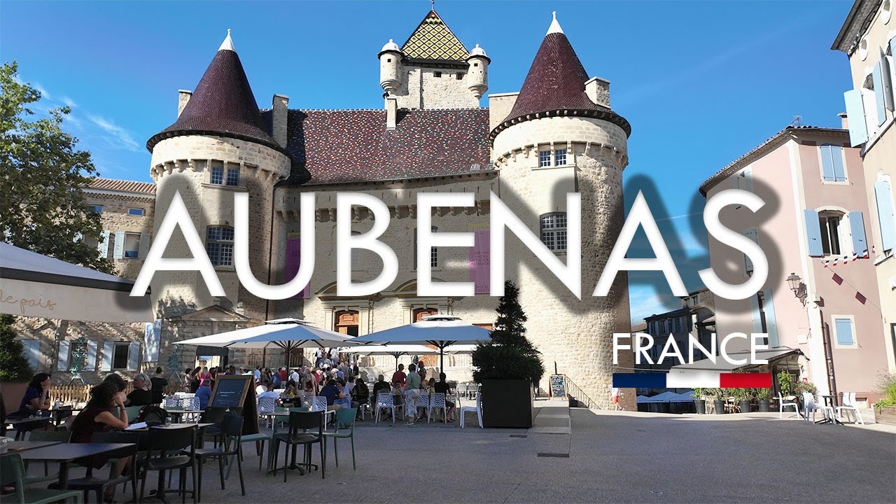 AUBENAS Walking Tour | History and Charm in 4K 60fps.