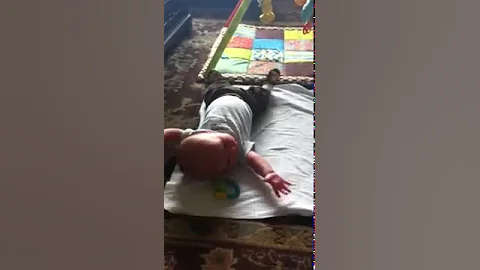 Rolling from tummy to back!