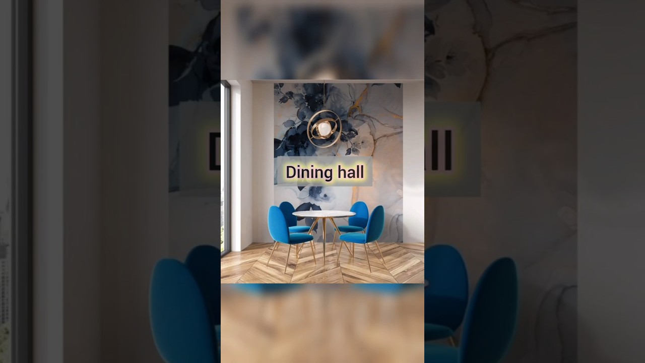 blue 💙 theme dining room 🍽️