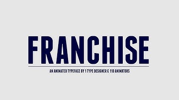 Franchise Animated - A Free Animated Typeface