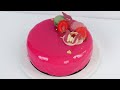 TARTA DE FRESA Y COCO! 🍓🥥 con glaseado espejo rosa - LaDulcepedia