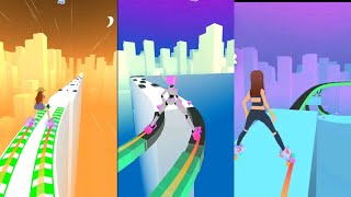 Sky Roller: Rainbow Skating - All Levels Gameplay Android,ios screenshot 3