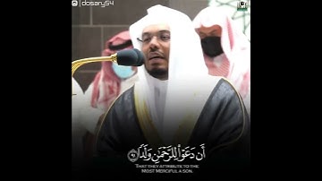 القارئ ياسر الدوسري ((سورة مريم))