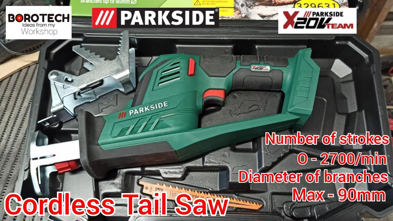 cordless PARKSIDE Review- YouTube PASA 20- Lídl 91 LI - saw A1 from - tail