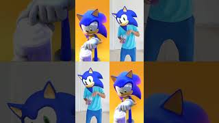 Sonic Getting Finger Trap In Grimmace Shake