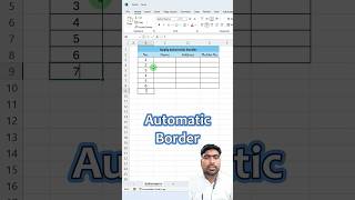Stop Using Manual Borders! Use This Excel Trick 🤯 #excel #shorts