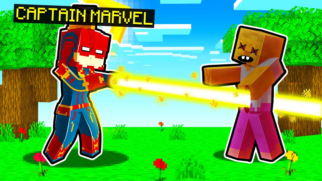 Marvel In Minecraft BECOMING CAPTAIN MARVEL IN MINECRAFT! (ChooseCraft) - YouTube