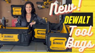 SNEAK PEEK LOOK at the NEW DeWalt PRO IP54 Water Resistant Tool Bags, Totes, Back Packs, 'Luggage'