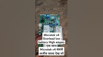 microtek v4 new fault #electrical #electic #experiment #electronic #electical #automobile