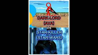 The-Dark-Lord vs Star-Killer #Shorts #starwars #animationvsanimator #alanbecker