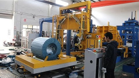 Steel wire coil wrapping machine - Wire coil packing solution