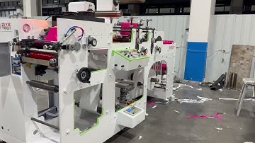 FPL320-1 1 Color Flexo Printing Machine With 2 Set Rotary Die Cutting, For Price Gun Label