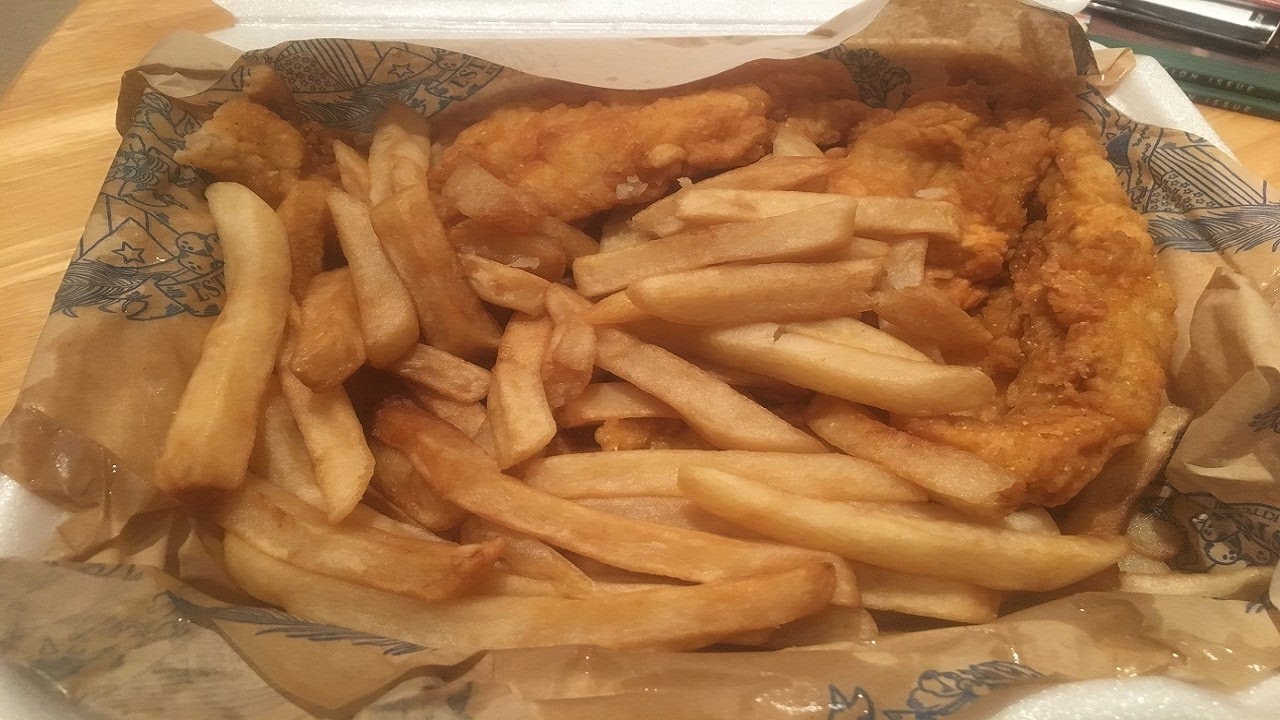 イングランドの食べ物 フィッシュ チップス Fish Chips Review Youtube