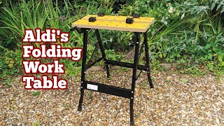 Aldi's Folding Work Table: Unboxing Assembly, Use
